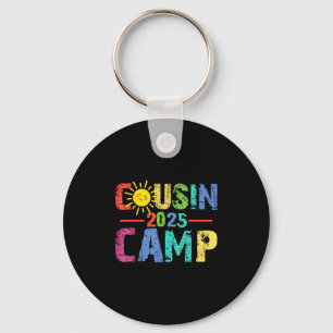 Porte-clés Cousin Camp 2025 Camping Feu de camp Vacances d'ét