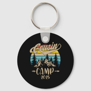 Porte-clés Cousin Camp 2025 Vacances familiales Camping d'été
