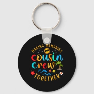 Porte-clés Cousin Crew 2025 Summer Vacation Beach Voyage en f