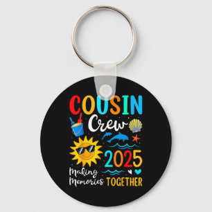 Porte-clés Cousin Crew 2025 Summer Vacation Beach Voyage en f