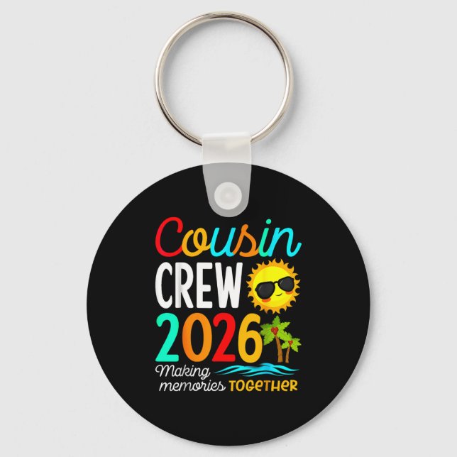 Porte-clés Cousin Crew 2026 Summer Vacation Beach Family Trip (Recto)