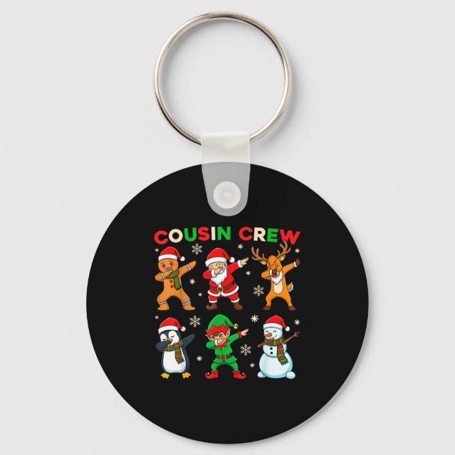 Porte-clés Cousin Crew Dabbing Santa Elf Friends Christmas Fu (Recto)