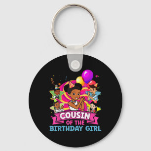 Porte-clés Cousine La Fille D'anniversaire Fête Rose Poupée F