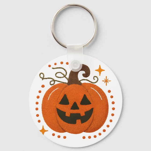 Porte-clés Coussin d'Halloween effrayant - Design hanté avec  (Recto)