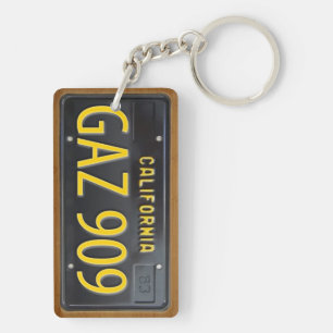 Porte-clés COUTUME de porte - clé de plaque minéralogique d