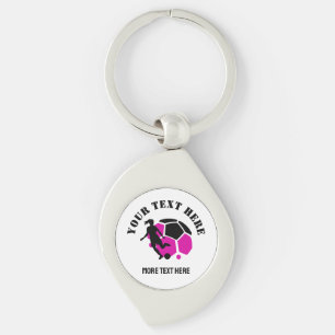 Porte-clés Coutume Football Fille de football enfant fête d'a