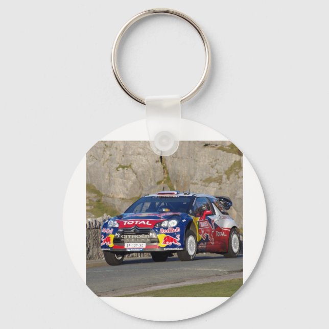 Porte-clés Couverture de la voiture de rallye WRC (Recto)