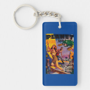 Porte-clés Couverture de magazine d'histoires de planète 5