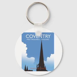 Porte-clés Coventry West Midlands Angleterre Affiche de voyag
