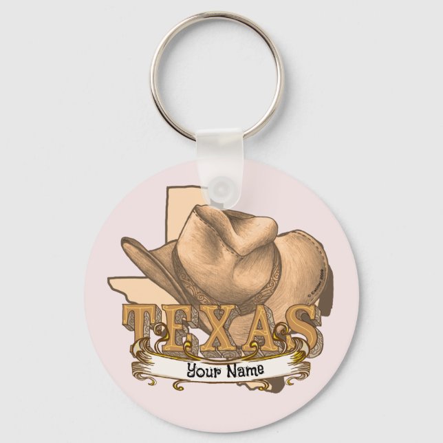 Porte-clés Cow-boy Texan  (Recto)
