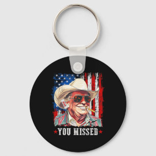 Porte-clés Cow-boy Trump occidental Vous avez raté Trump 2025