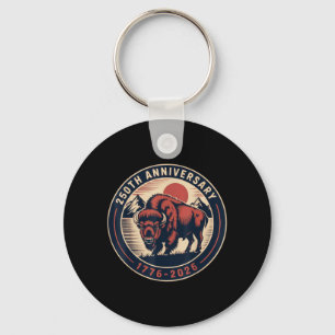 Porte-clés Cowboy 250 TH 4TH de juillet Drapeau 1776 2026 250