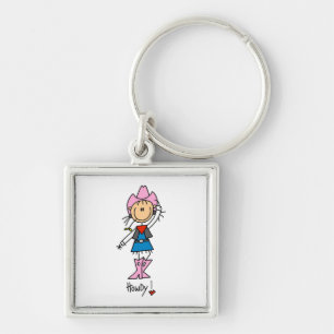 Porte-clés Cowgirl en T-shirts roses et cadeaux