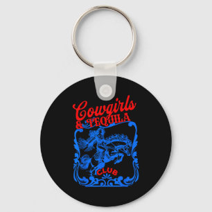 Porte-clés Cowgirls Et Tequila Vintage Queue Drôle Tequila Bo