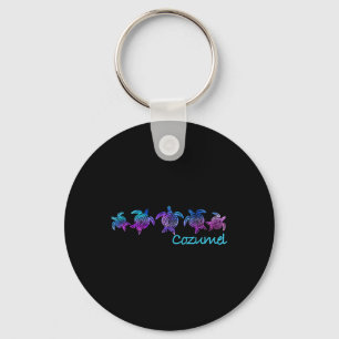 Porte-clés Cozumel Beach Design _ Cadeau Tribal Turtle