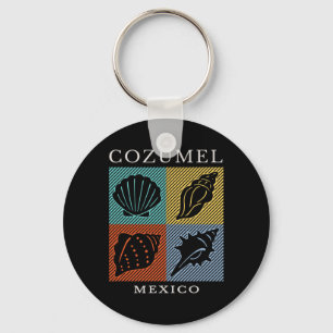Porte-clés Cozumel Mexique Coloré Rétro Throwck Garçons Fille