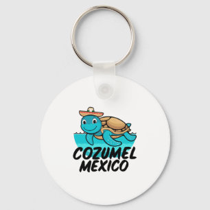 Porte-clés Cozumel Mexique Tortue de mer Coloré Garçons Fille
