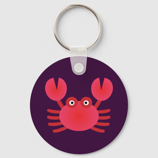 Porte-clés Crabe amusant (Recto)