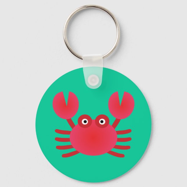 Porte-clés Crabe amusant (Recto)