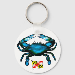 Porte-clés Crabe bleu du Maryland