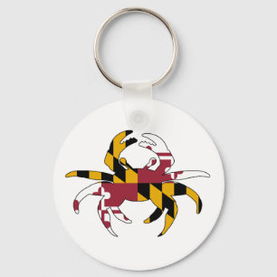 Porte-clés Crabe de drapeau du Maryland