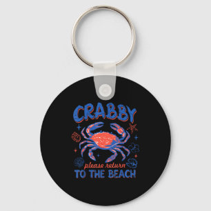 Porte-clés Crabe retour à la plage vacances d'été crabe