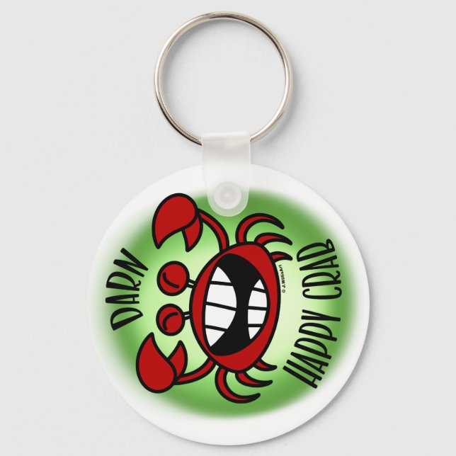 Porte-clés Crabe sacrément heureux ! (Recto)
