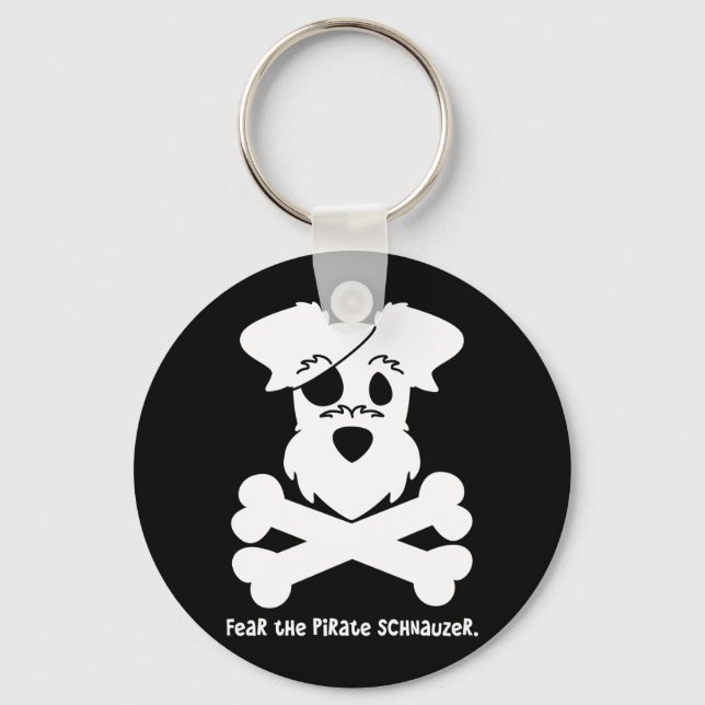 Porte-clés Craignez le pirate Schnauzer (Recto)