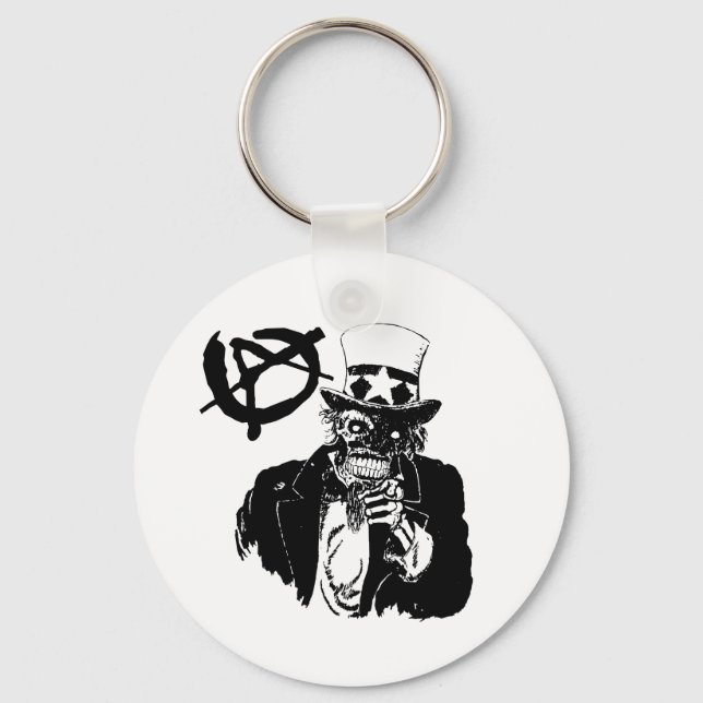 Porte-clés Crâne anarchique (Recto)
