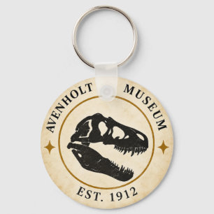 Porte-clés crâne de dinosaure du Musée Avenholt