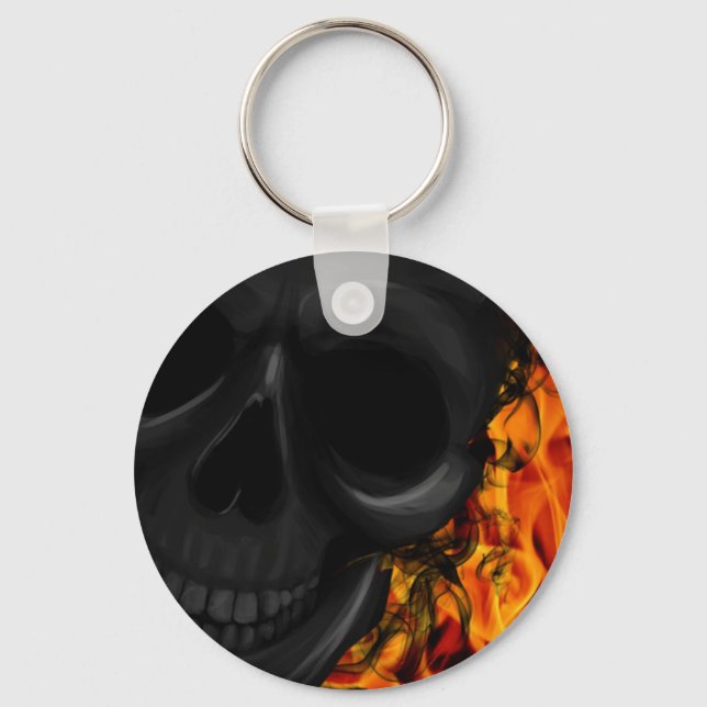 Porte-clés Crâne de feu (Recto)