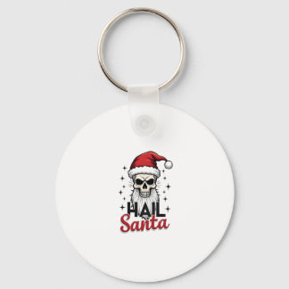 Porte-clés Crâne de squelette d'antéchrist drôle salut Père N