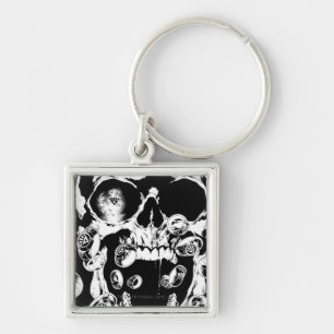 Porte-clés Crâne et anneaux