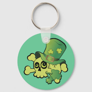 Porte-clés Crâne et Shamrock