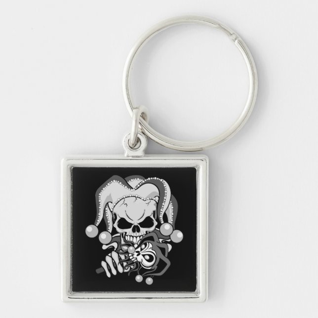 Porte-clés Crâne Evil Jester (Devant)