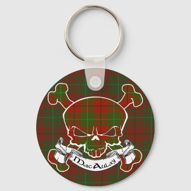 Porte-clés Crâne MacAulay Tartan (Recto)