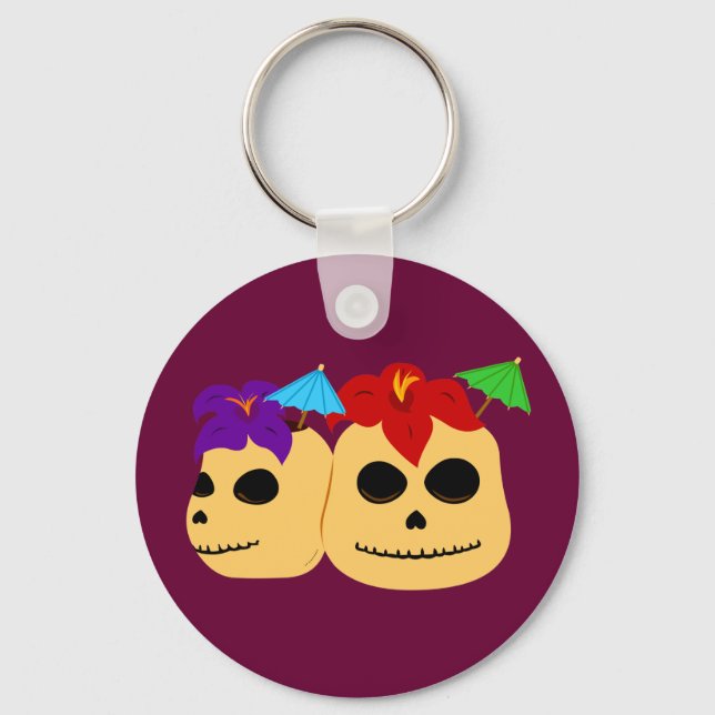 Porte-clés Crâne Tiki Mugs (Recto)