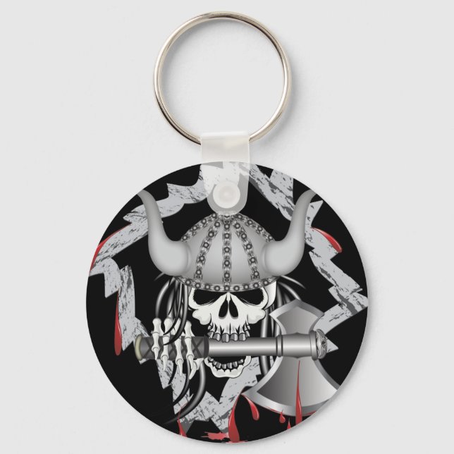 Porte-clés Crâne viking (Recto)