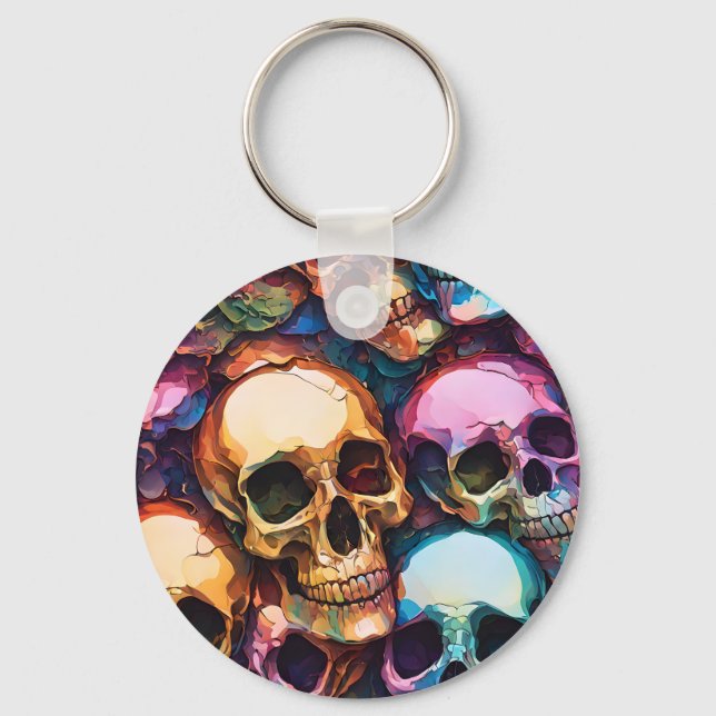 Porte-clés Crânes funky (Recto)