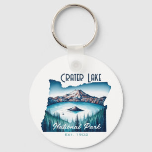 Porte-clés Crater Lake National Park Souvenir Cadeau