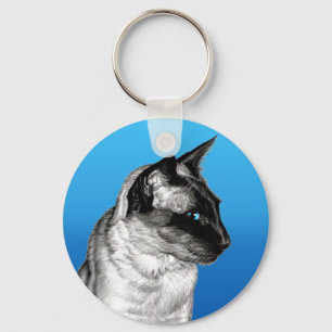 Porte-clés Crayon siamois