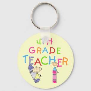 Porte-clés Crayons 4th Grade Teacher T-shirts and Gifts