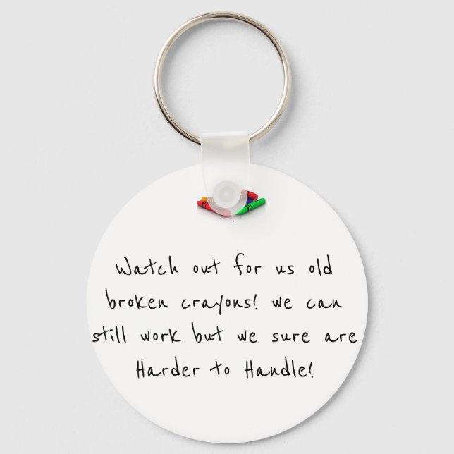 Porte-clés Crayons cassés (Recto)