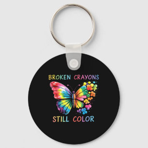 Porte-clés Crayons cassés Couleur encore Santé mentale S Sens