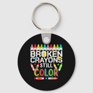 Porte-clés Crayons cassés Couleur encore Sensibilisation à la