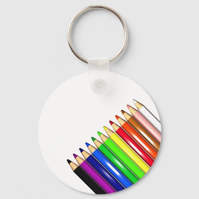 Porte-clés crayons de couleur (Recto)