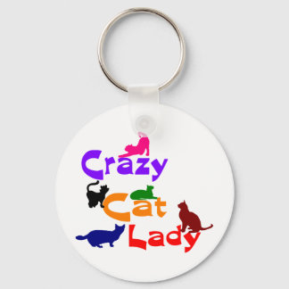 PORTE-CLÉS CRAZY CHAT LADY