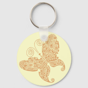 Porte-clés Cream Butterfly Key Chain