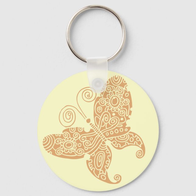Porte-clés Cream Butterfly Key Chain (Recto)