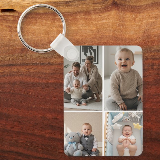 Porte-clés Create a personalized family keychain with a pictu (Recto)